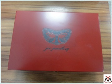 Top grade wooden red boxes with locks for sale YM15091104