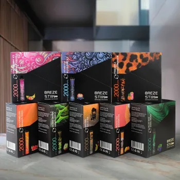 Breze Stiik Dual 2 in1 Switch Disposable E Cigarette Vape Pod 6ml Plus 2000 Puffs Portable Prefilled VS Bang XXL Promax R and M