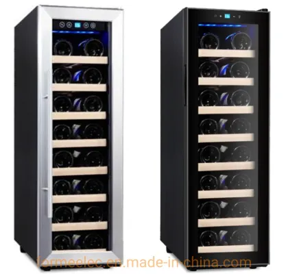 Vino Cabinet Compressor Wine Fridge Single Zone Temperature 120L 52 Bottles Wine Cooler