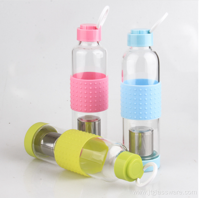 Carrying Loops Glass water Bottle