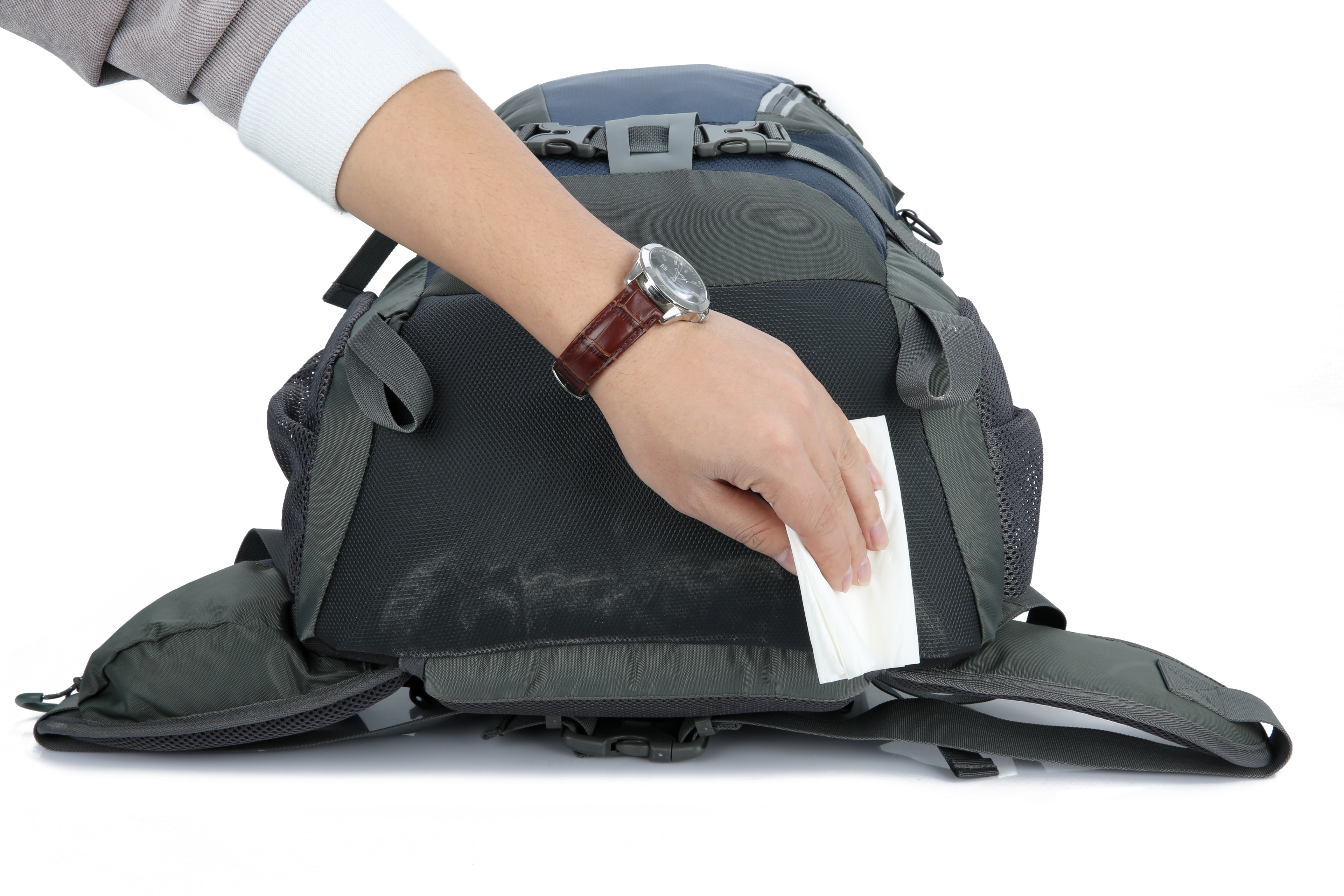 Сумка для промальпа. Описание рюкзака для продажи. Открытый рюкзак. Открытый рюкзак сверху. Отдел доставки рф.