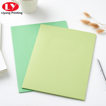 handmade cardboard paper file presentation folder