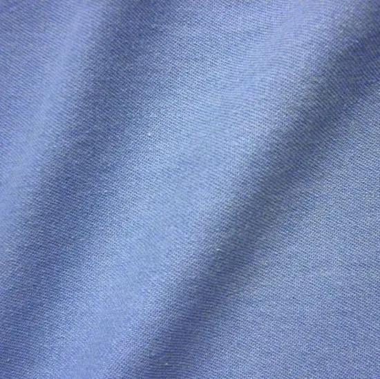 Light Blue Cotton Fabric Washed Denim