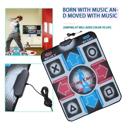 Non-Slip Dance Pad Dancing Step Dance Mat Pad Pads with USB for PC TV AV Video Household Game Dancer Blanket