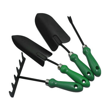 Stainless steel garden hand tools with plastic handle, customized designs and samples are accepted