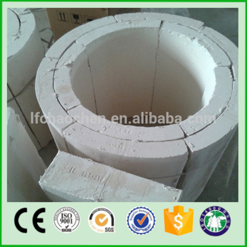 Low Thermal Conductivity Calcium Silicate Pipe Insulation Density, High