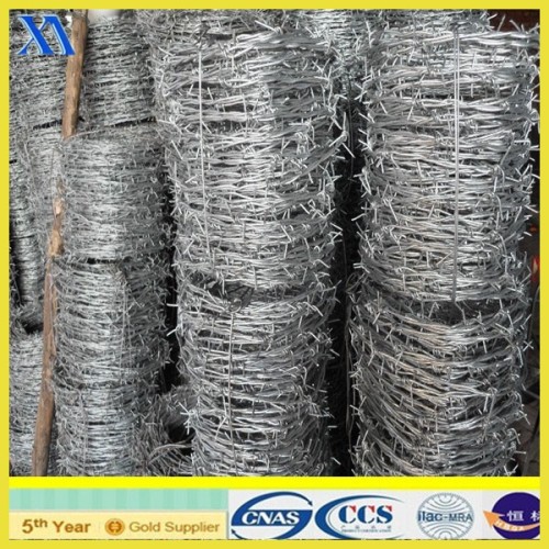 3.2mm galvanized barbed wire/.3.2mm barbed wire/3.2mm electro galvanized barbed wire