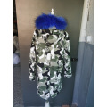 Factory Wholesale Custom Camo Parka Jacket with Fur