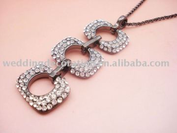 Fashion zinc alloy statement necklace