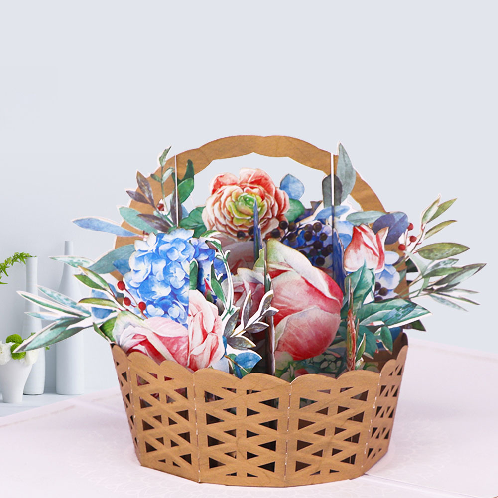 Sympathy Flower Basket Card