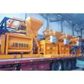 New Stationary Horizontal JS1000 Double Shaft Concrete Mixer