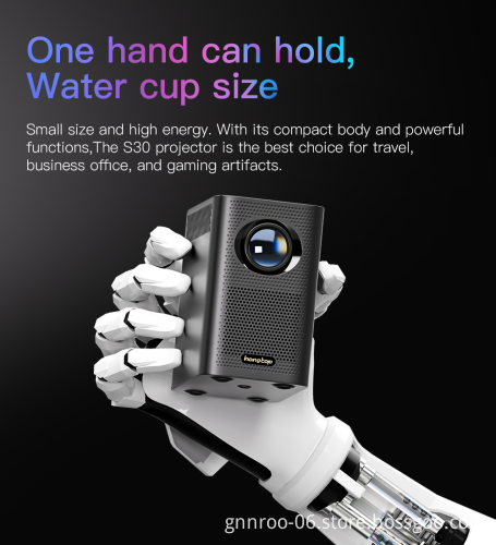 Customized WiFi Screen Outdoor/Home Theater Smart Projector with IPTV LED LCD Video Projector Mini Portable Pocket Projector" Ho