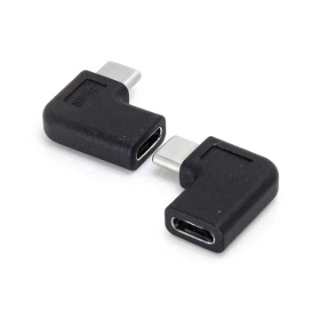 90 βαθμοί USB Τύπος C Αρσενικό σε θηλυκό προσαρμογέα - Δεξιά και αριστερή γωνιακή επέκταση