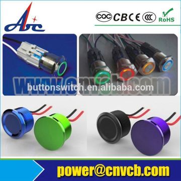 Popular 16mm flat round waterproof piezo switch IP68