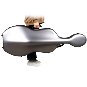 Matte Silver Hard Case for 4/4 Full Size Carbon Fiber Cello Case