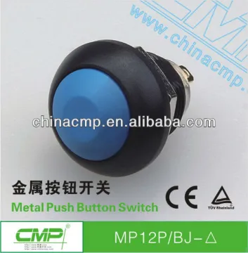 CMP 12mm plastic momentary or latching electric pushbutton switches ip67 round switch