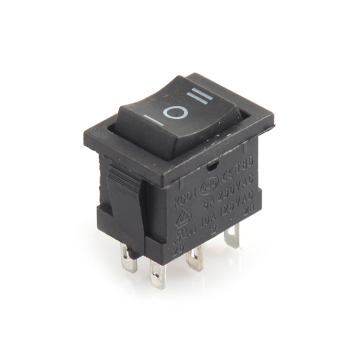 KCD1-203 6A 250V/10A 125V AC DPDT Διακόπτης Rocker