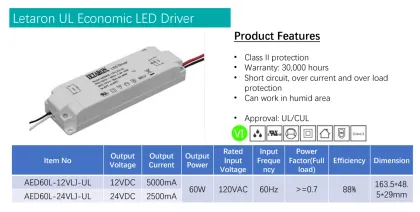Letaron LED Driver - LED Bulb Driver & Power Supply