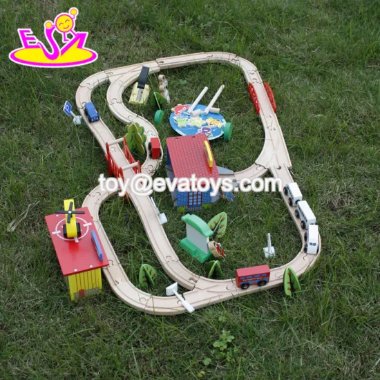 best sale wooden railroad train toy W04C052