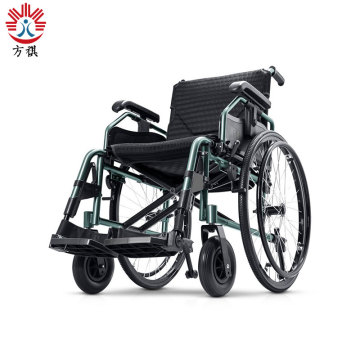 black green aluminum wheelchair