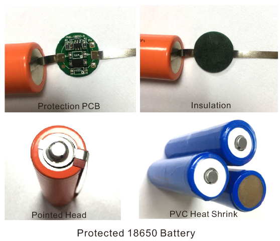 proteced 18650 battery