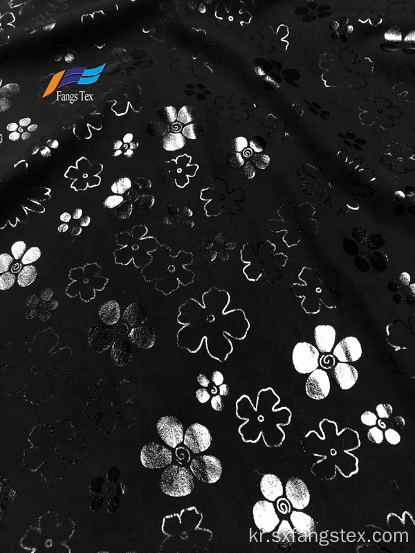 100 % 폴리 에스터 Nida Furshan Marvijet Satin Foil Fabric