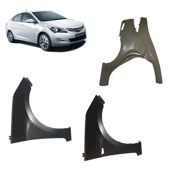 Auto Steel Body Parts - Car Fender Flares Panels Wings for Hyundai Solaris 2011