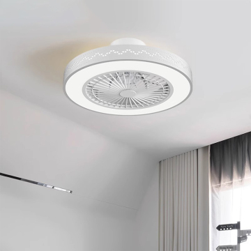 Modern Dimmable LED Ceiling Fan with Remote Control Light