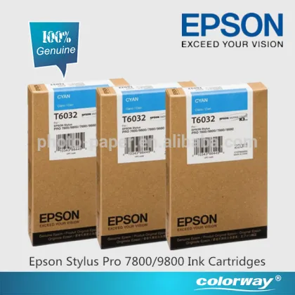 Epson Stylus Pro 7800 Ink Cartridges Genuine Epson T6031 Black Ink Cartridge 220ml (C13T603100)