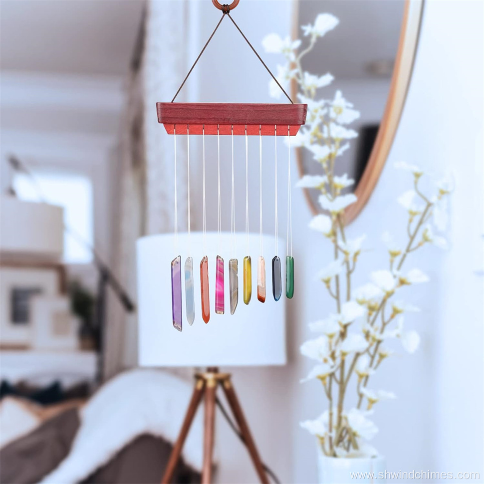 Natural 9 Agate Wind Chime - Perfect Gift Idea