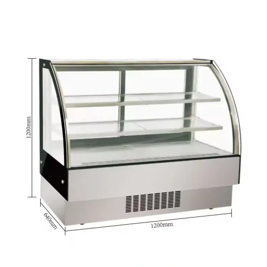High Quality Single-Temperature Arc Display Case Refrigerated Fan Cooling System Table Type Cake Fridge Display