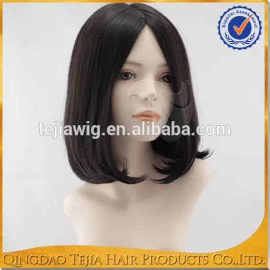 Best selling short bob natural black jewish full cuticle virgin european hair hand tied full lace wig