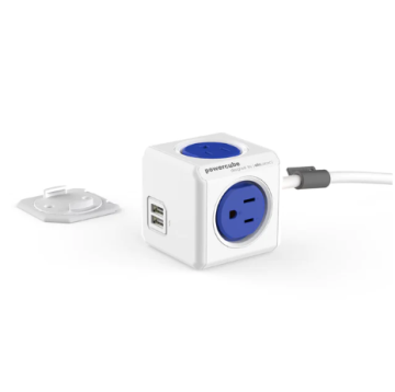 Customizable Allocacoc Power Strip Cube Socket for Office & Travel