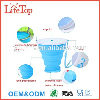 Colorful Collapsible Cup Foldable Cup Travel Cup Camping Cup