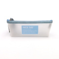 Custom translucence waterproof nice day TPU pencil case