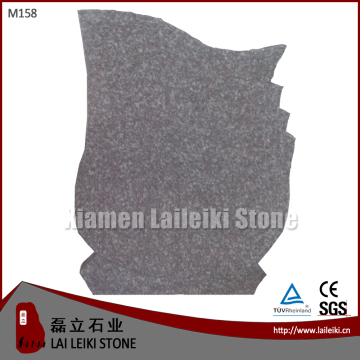 German Style Tombstone Polished G664 Pink Granite Monument