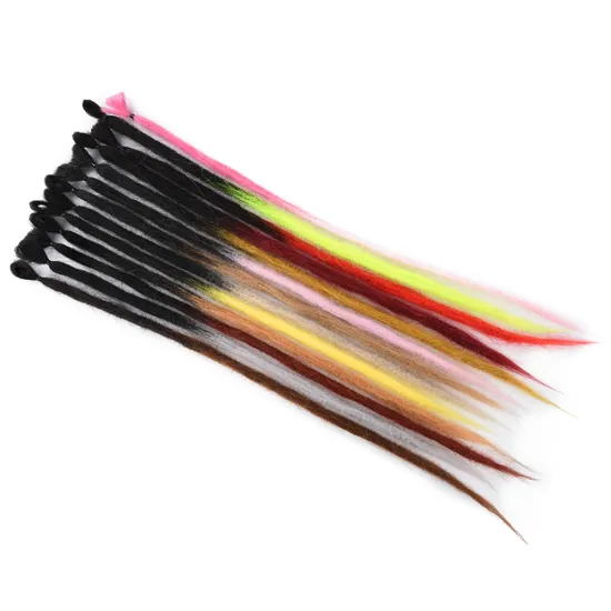 AliLeader 20 inch Two Tone Ombre Colour Synthetic Locs Hair Hand Made Dreadlocs Hair Extensions