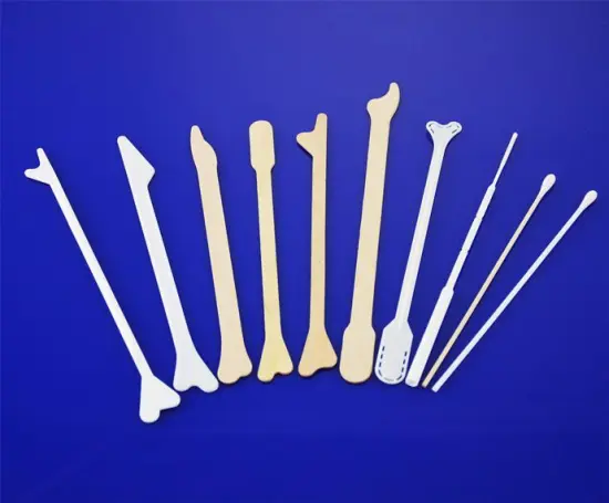 Wood Plastic Cervical Spatula and Spoon