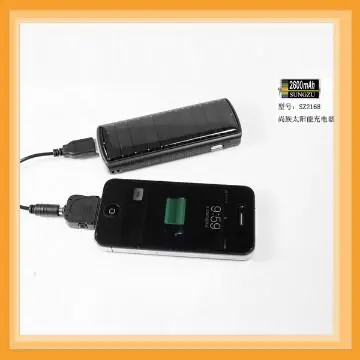 2600MAH Solar Battery Charger With 4 Power Indicators