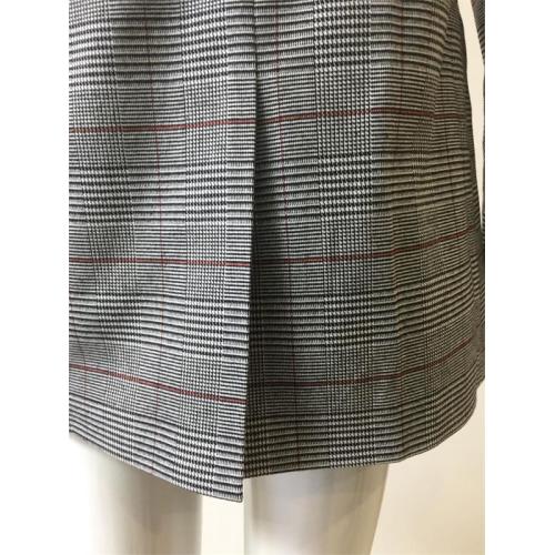 T/R  check double breasted suit