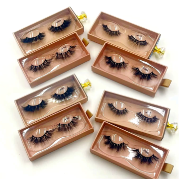 fake mink eyelash with fluffy eyelash Full strip