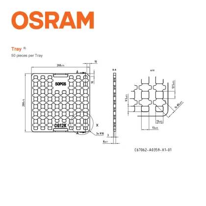 High Power High Display OSRAM COB Light Source 6W-40W