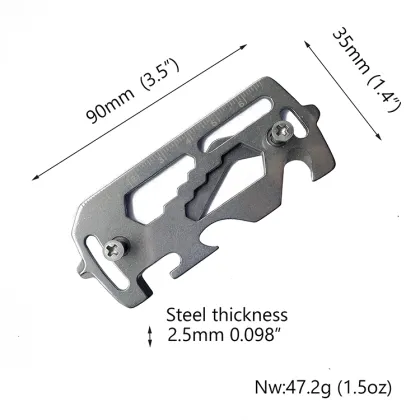 Keysmart EDC Keychain Multitool with Bottle Opener and Belt Cutter