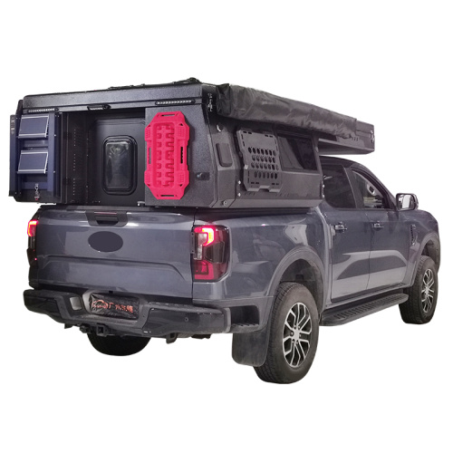 Lightweight Aluminum RV Trailer Sleeps 4 Pickup Truck Backpack Box with Outdoor Camper Features Light Weight