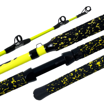 Custom Fiberglass Epoxy Resin Glow Rod for Spinning Boat Lures - Catfish Fishing