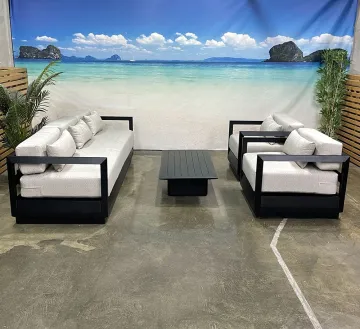 Outdoor Sectional sofa Hot Sale brushed aluminum Garden Furniture Function Patio Sofa