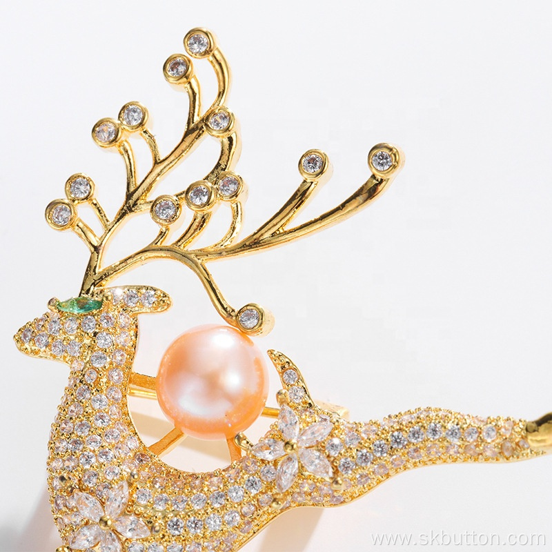 Christmas gift elk brooches women brooches