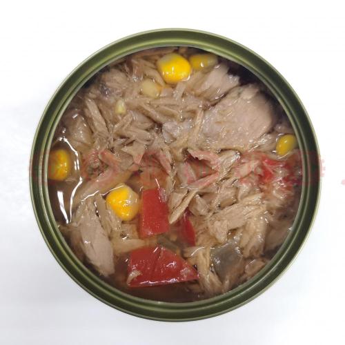 Canned Tuna Fish With Vegetables In Oil Chili