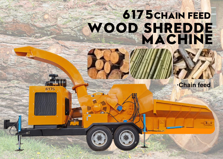 Tree Scrapping Machine Mobile Tree Shredder Wood Chipper Machine - Diesel Hydraulic Wood ...