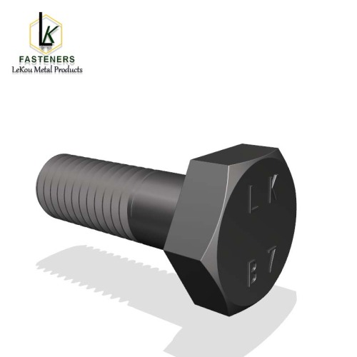 ASTM A193 B7 Цяжкія шрубы з шасціграннай галоўкай для высокага ціску